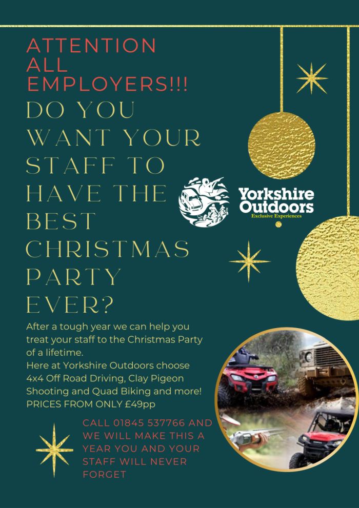 Looking For A Work Christmas Party Idea Yorkshire Outdoors